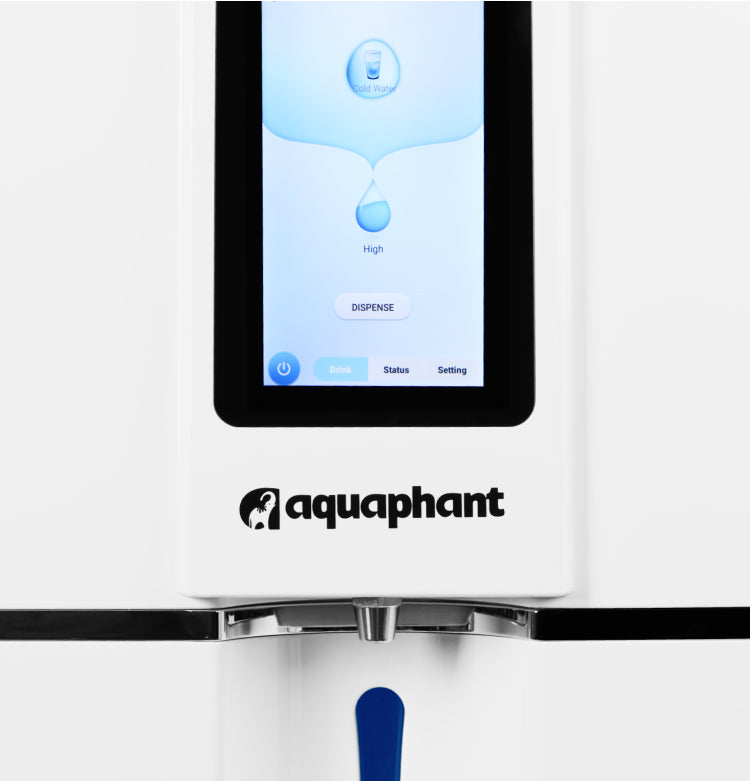 close up of the aquaphant machine