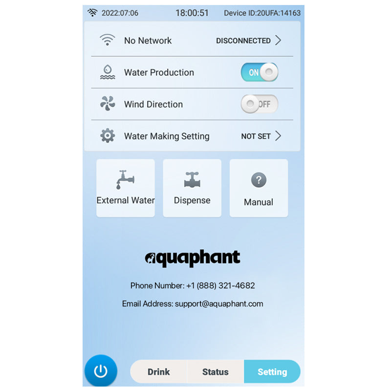 Aquaphant AQ.2 Atmospheric Water Generator for Alkaline Water using Reverse Osmosis technology