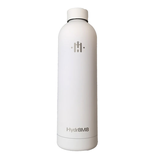 Hydr8M8 Large 25oz White Stainless Insulated Steel Bottle